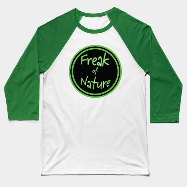 Freak of Nature Baseball T-Shirt by Liftedguru Arts